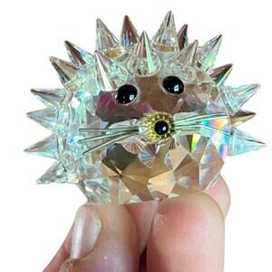Swarovski Crystal Oval Hedgehog / Porcupine Figurine. Paper weight.